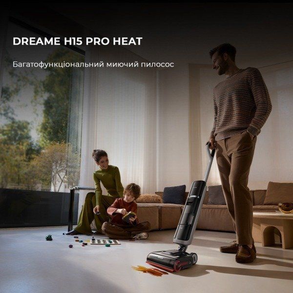 Ручний вертикальний миючий пилосос Dreame H15 Pro Heat (HHR48A) 1437111 фото